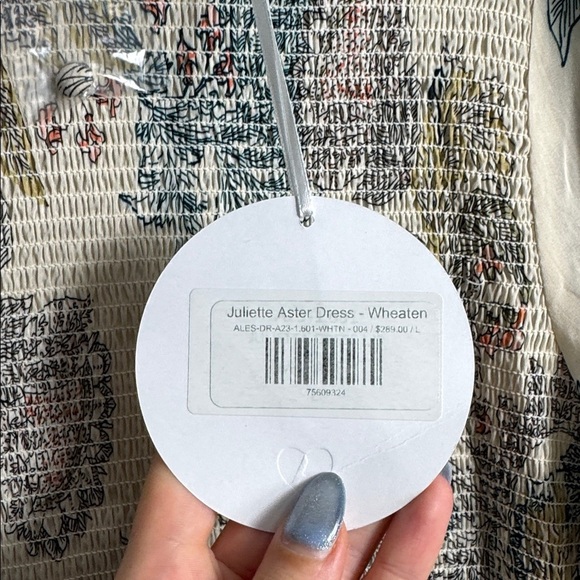 NWT Alessandra Juliette Aster Long Sleeve Floral Paisley Midi/Maxi Dress Large - Picture 3 of 11